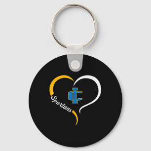 Porte-clés Imlay City Spartans Logo Demi-Coeur Slogan Hs