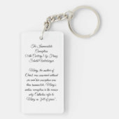 Porte-clés Immaculée conception (Dos)