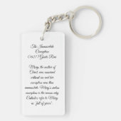 Porte-clés Immaculée conception (Dos)