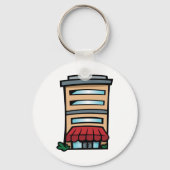 Porte-clés Immeuble de façade et bureaux (Recto)