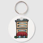 Porte-clés Immeuble de façade et bureaux (Verso)