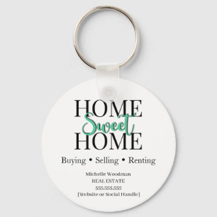 Porte-clés Immobilier Home Sweet Home Agent immo