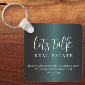 Porte-clés Immobilier professionnel Green Metallic Foil (Recto)