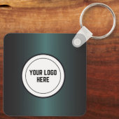 Porte-clés Immobilier professionnel Green Metallic Foil (Verso)