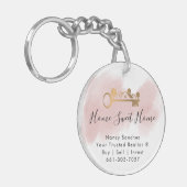 Porte-clés immobilier professionnel realtor key ajouter photo (Devant gauche)