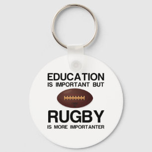 PORTE-CLÉS IMPORTANTE IMPORTANTE RUGBY DE L'ÉDUCATION