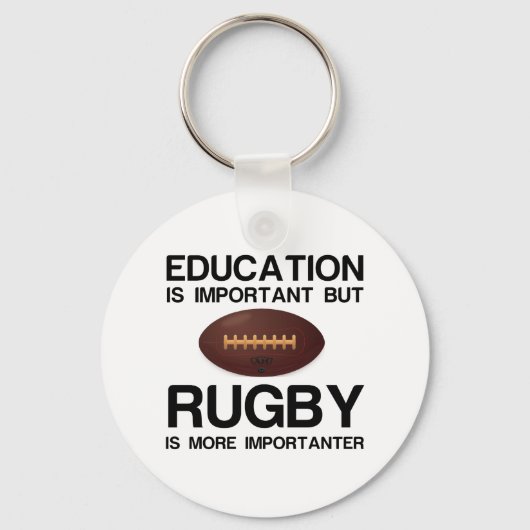 PORTE-CLÉS IMPORTANTE IMPORTANTE RUGBY DE L'ÉDUCATION (Recto)