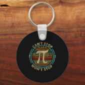 Porte-clés Impossible d'arrêter Pi n'arrêtera pas Math Pi Day (Recto)