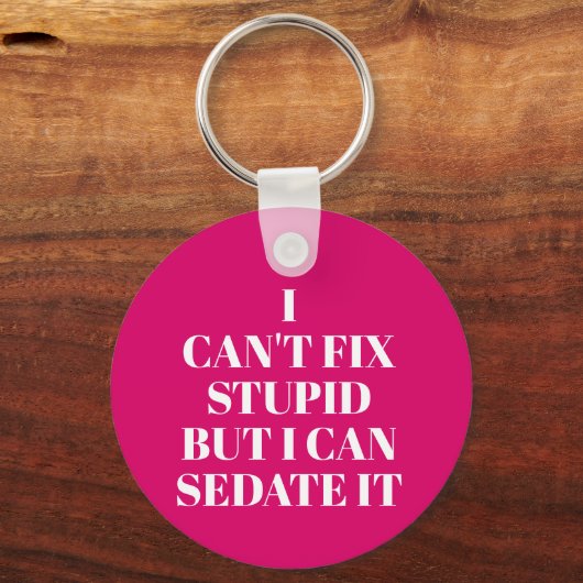 Porte-clés Impossible de réparer les bêtises (Verso)