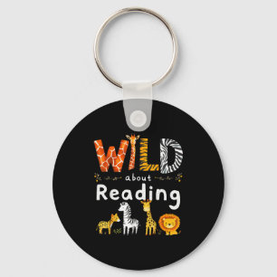 Porte-clés Impression animale lit un personnage de livre enfa