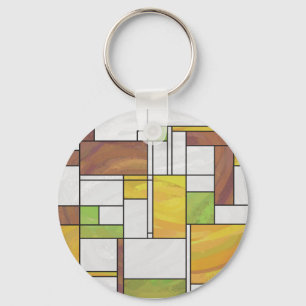 Porte-clés Impression Brown jaune vert