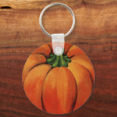 Porte-clés Impression Citrouille vintage (Recto)