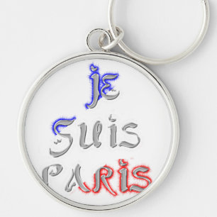 Porte-clés Impression d'art Je Suis Paris