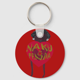 Porte-clés Impression d'art Nakupenda Sana Design Swahili