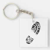 Porte-clés Impression de chaussures masculines (Devant)