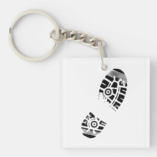 Porte-clés Impression de chaussures masculines (Devant)