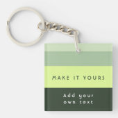 Porte-clés Impression de citation personnalisée moderne (Devant)