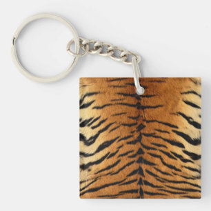 Porte-clés Impression de la fourrure en bande de tigre
