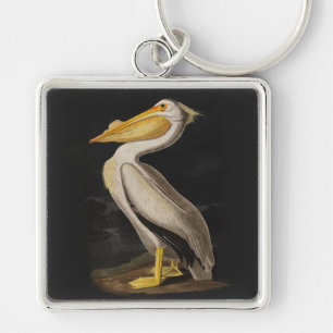 Porte-clés Impression de Pélican Blanc d'Audubon