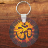Porte-clés Impression de symbole Om vintage (Recto)