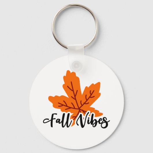 Porte-clés Impression de vitrines d'automne simples (Recto)