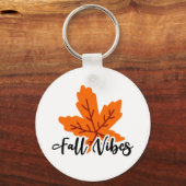 Porte-clés Impression de vitrines d'automne simples (Recto)