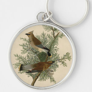 Porte-clés Impression d'oiseau de John James Audubon Jaseur b