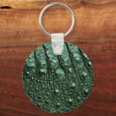 Porte-clés Impression en cuir Faux Alligator (Recto)