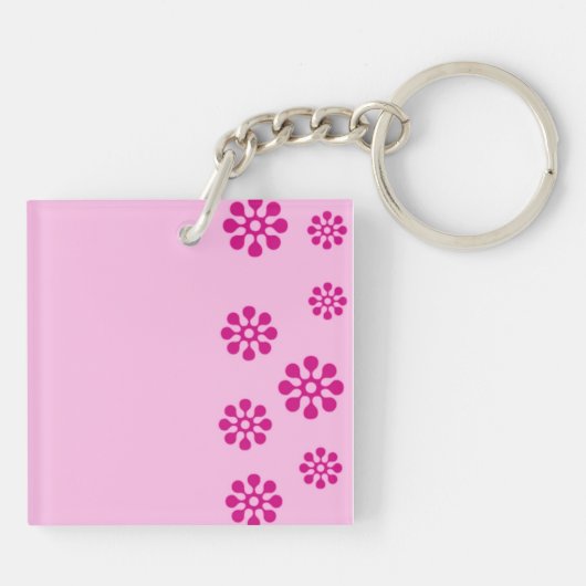 Porte-clés Impression florale (Dos)