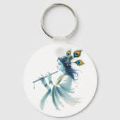 Porte-clés Impression Krishna moderne - Mélange de tradition (Verso)