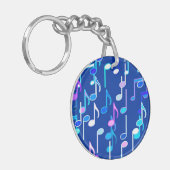 Porte-clés Impression musicale - indigo blue, multi (Devant gauche)