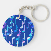 Porte-clés Impression musicale - indigo blue, multi (Dos)
