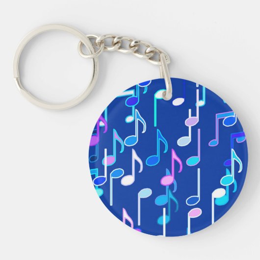 Porte-clés Impression musicale - indigo blue, multi (Devant)