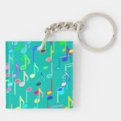 Porte-clés Impression musicale - turquoise, multi (Dos)