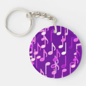 Porte-clés Impression musicale - violet violet, multi (Devant)