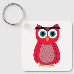 Porte-clés Impression photo de hibou