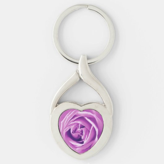 Porte-clés Impression rose lilas (Devant)
