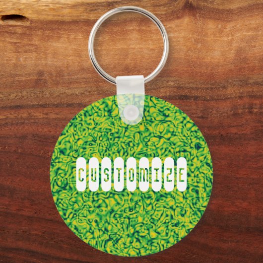 Porte-clés Impressionnisme vert -Modèle (Recto)