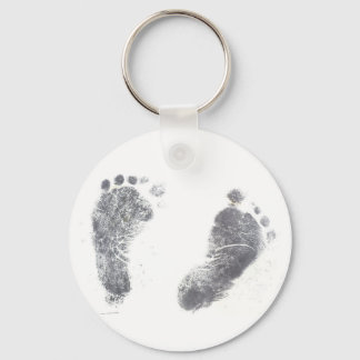 Porte-clés Impressions de pieds pour bébés