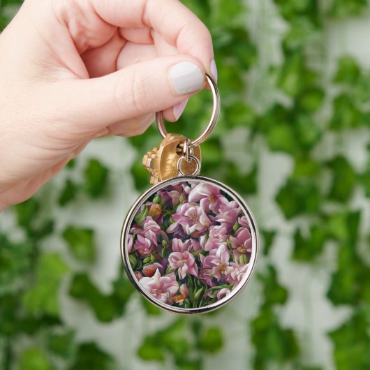 Porte-clés Impressions fleurs sauvages (Main)