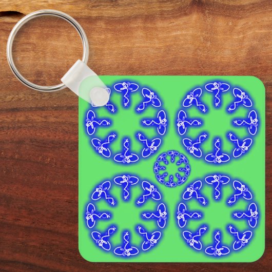 Porte-clés Impressions kaléidoscope (Recto)