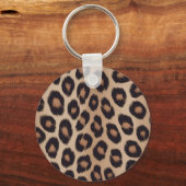 Porte-clés Imprimé Animal Classique Léopard Brun Guépard (Recto)