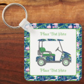 Porte-clés Imprimé golf chariot de golf (Recto)