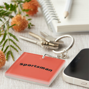 Porte-clés Imprimé Sportif Carré Durable et Personnalisable