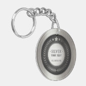 Porte-clés IMPRIMER do-it-yourself MÉDAILLE Champion d'argent (Devant gauche)