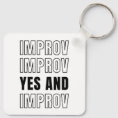 Porte-clés IMPROV OUI ET comédie d'improvisation (Dos)