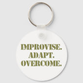 Porte-clés improviser adapter vaincre (Recto)