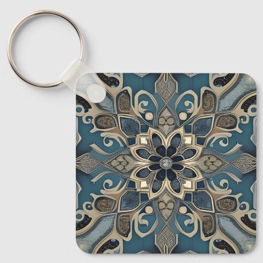 Porte-clés in blue (Recto)