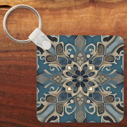 Porte-clés in blue (Recto)