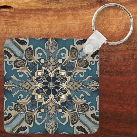 Porte-clés in blue (Verso)